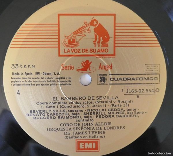 Rossini el barbero de sevilla - beverly sills nicolai gedda - caja 3 lp - la voz de su amo angel – foto 4