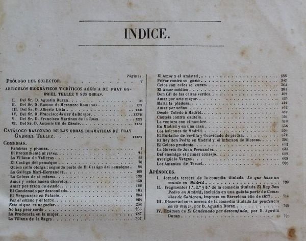 Autores españoles: comedias escogidas de fray gabriel tellez. 1850 segunda edicion – foto 5