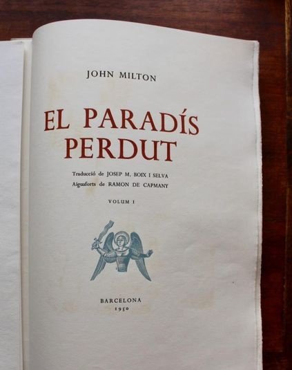 El paradis perdut. John milton- aiguaforts de ramon de capmany .exemplar nº 143 -1950 2 vol. – foto 12