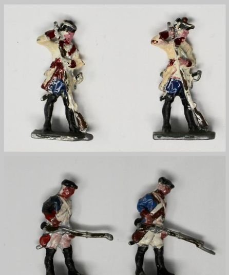 4 soldados de plomo- 44 mm