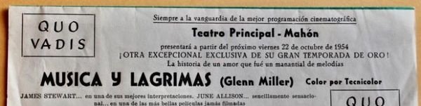 Musica y lagrimas- glenn miller - 1954 mahón – foto 3