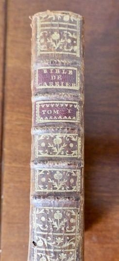 Commentaire litteral sur la sainte bible,contenant l'ancien et le nouveau ...r.p. De carrieres 1741