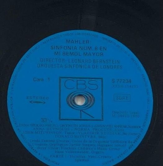 Mahler sinfonía nº 8 – leonard bernstein / london symphony – 2 lp cbs españa 1970 – foto 4